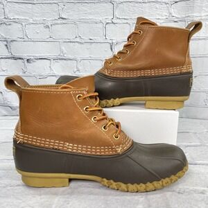 Bean Boots By LL Bean‎ Unlined 6" Size EM Men 7 Women 9 Waterproof Duck Boot